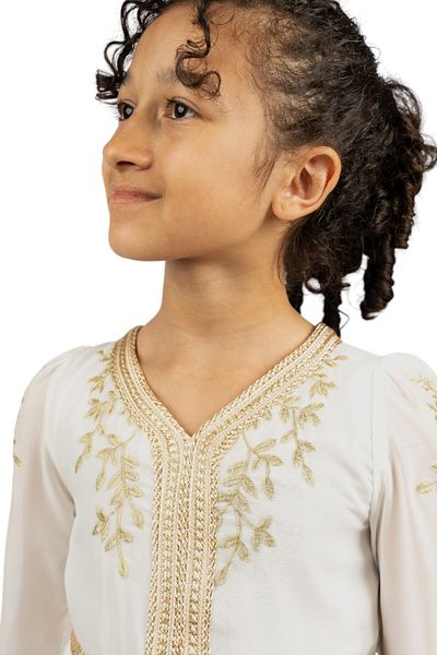 ddaniela D' Daniela - Magical Meadow Abaya Dress - White