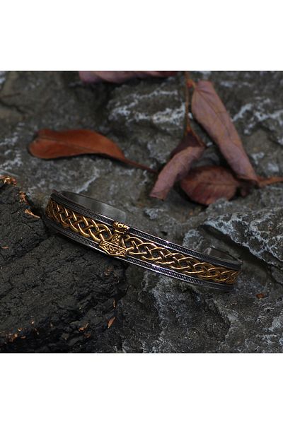 Viking Adjustable Norse Mythology Valknut Thor Odin Stainless&Tarnish Free 316L Steel Bracelet