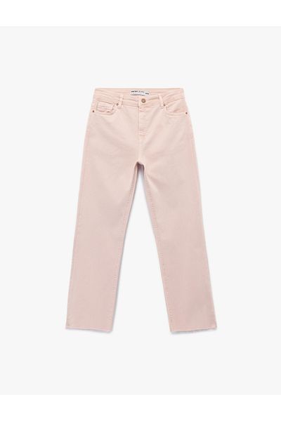 Koton Cut Leg Basic Denim Trousers