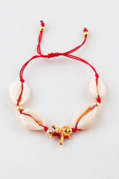 Sortie Aksesuar Colorful Starfish Patterned Seashell Figured Length Adjustabl...