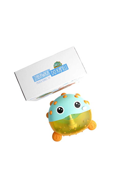 Bocioland Bath toy with diffuser for foam balloons and music, Suction Cup Attachment, 20x20 cm, Green