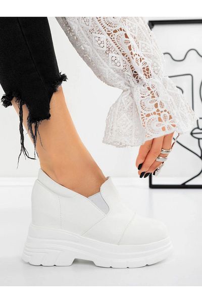mei Women's Platform Sneakers 3AL112 White