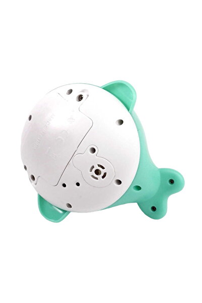 Bocioland Bath toy with splash effect, Whale, Green/White