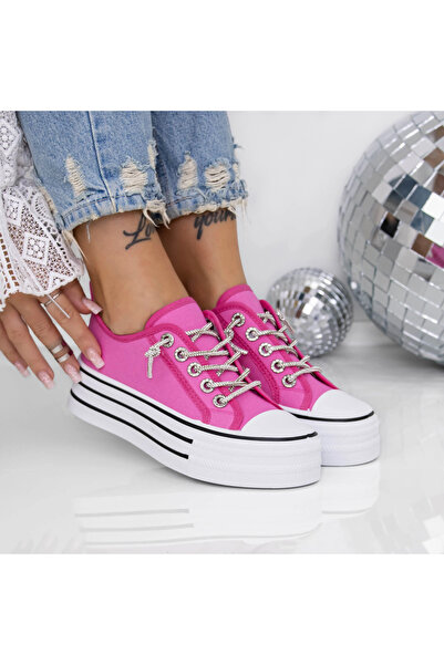 mei Pantofi Sport Dama cu Platforma 3AXJ6 Roz