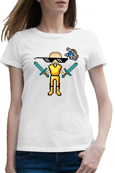 OEM Tricou femei ThugLife Minecraft Gold Skin