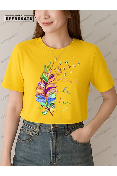 EFFRENATU Trendy Clothing Printed Charming Plus Size T-Shirt