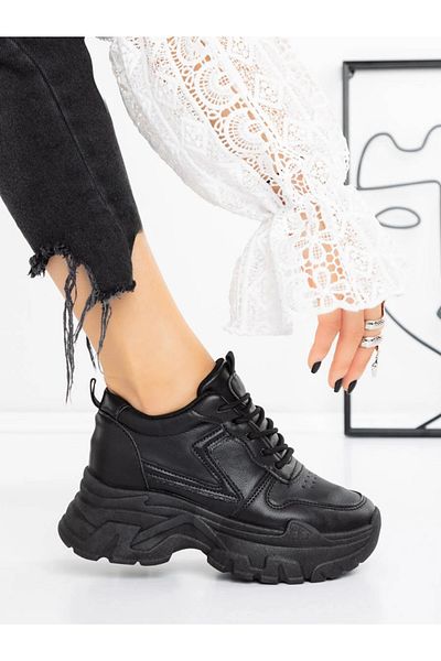 mei Pantofi Sport Dama cu Platforma 3AL100 Negru
