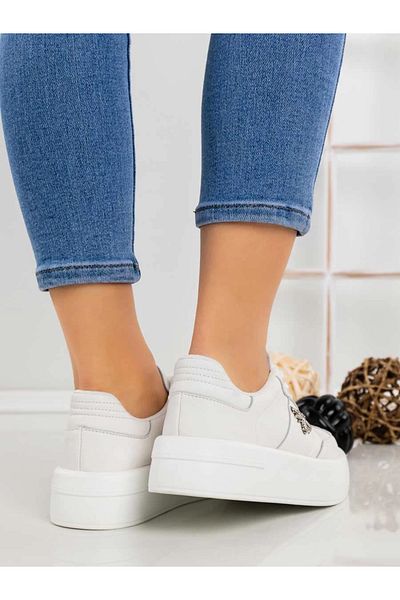 mei Pantofi Sport Dama din piele naturala 3Q16 Alb