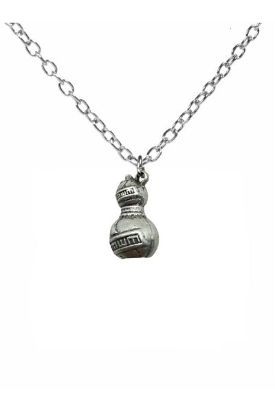 Herşey Nota Naruto Gaara Symbol Necklace – Anime Themed Unisex Zamak Plated Necklace with 60 cm Chain