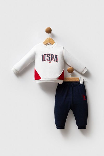 U.S. Polo Assn. Licensed Baby Boy Bottom Top 2 Piece Set