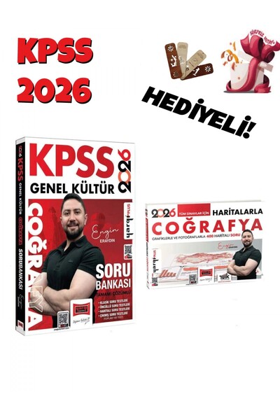 Yargı Yayınları Yargı 2026 KPSS Coğrafya Soru Bankası ve Haritalarla Coğrafya...