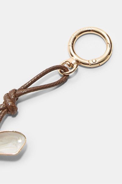 Stradivarius سلسلة مفاتيح على شكل زهرة مطلية بالمينا