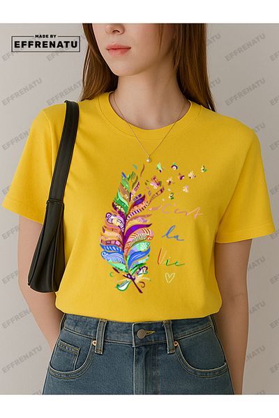 EFFRENATU Trendy Clothing Printed Charming Plus Size T-Shirt