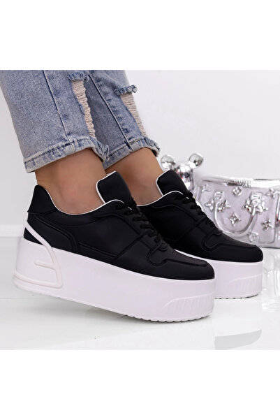 mei Pantofi Sport Dama cu Platforma 3AL28 Negru