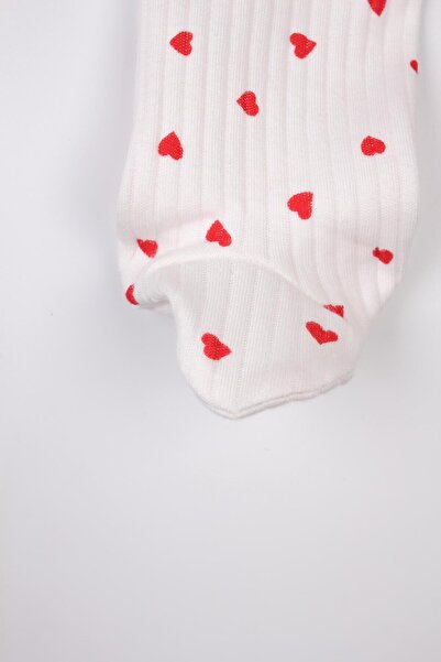 Mini Ropa Newborn Booties Jumpsuit Red Heart Snap Fastener Baby Romper