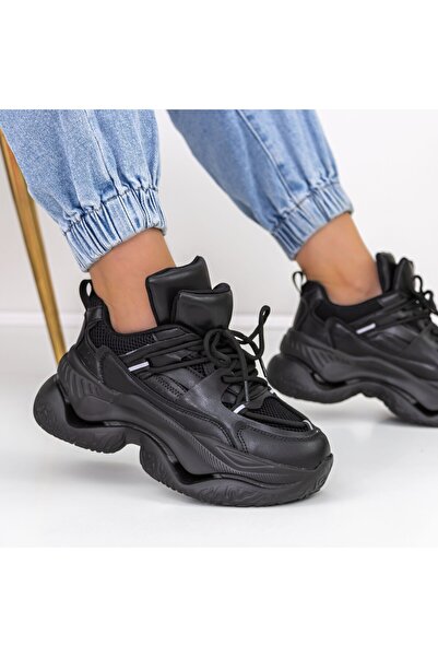 mei Pantofi Sport Dama cu Platforma 2150 Negru