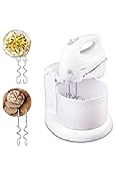 Kenwood Stand Mixer Hand Mixer (Electric Whisk) 250W with 2.7L Rotary Bowl, 6 Speeds + Turbo Button,
