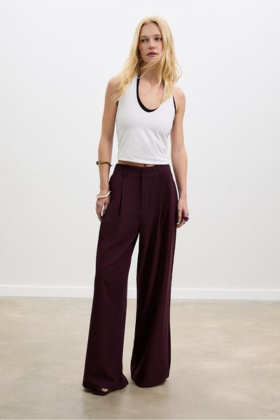 Stradivarius Super wide-leg adjustable trousers