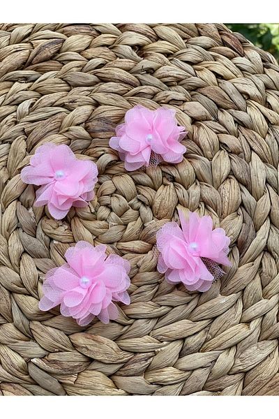 HİMENİSA Pearl Detail Laser Flower Decoration 25 Pieces