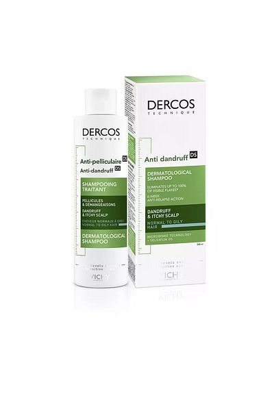 Vichy Sampon Anti-matreata Pentru Scalpul Si Parul Gras, Dercos, 200 ml