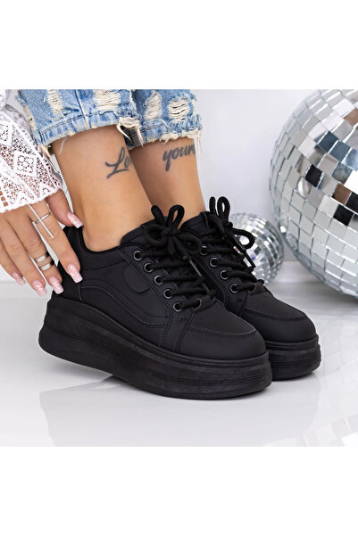 mei Pantofi Sport Dama cu Platforma 3AL35 Negru