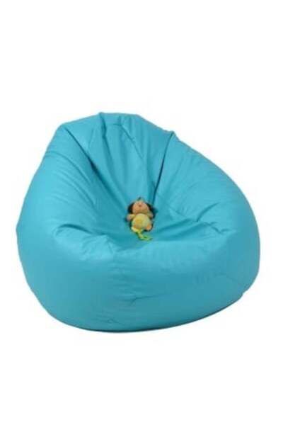 Pufrelax Fotoliu Nirvana Gigant, Material Piele Ecologica - Turcoaz
