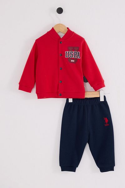 U.S. Polo Assn. Licensed Baby Boy Bottom Top 3 Piece Set