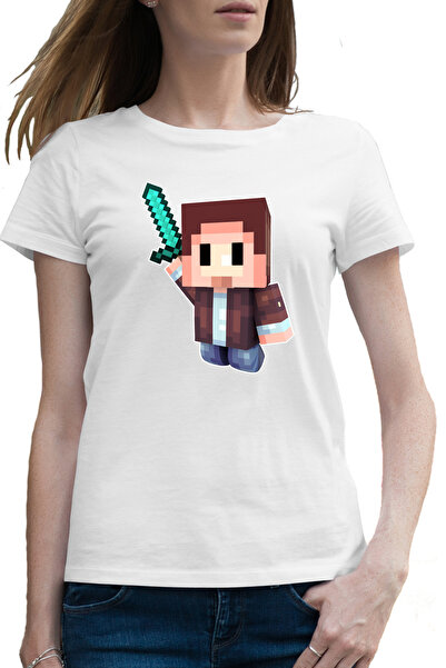 OEM Tricou femei Minecraft Happy Steve