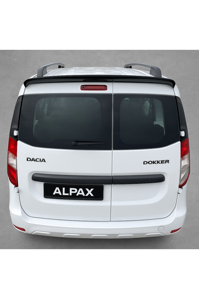 Alpax SPOYLER ANATOMIK ASTARLI TICARI DACİA DOKKER SIYAH PİYANO BLACK BOYALI