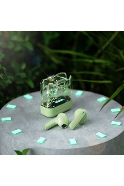 DUDAO Bezprzewodowe słuchawki TWS U18Pro Bluetooth 5.3 zielone