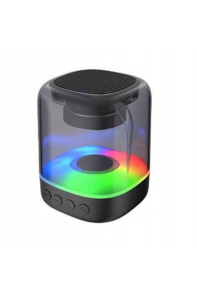 Alinna BEZPRZEWODOWY GŁOŚNIK BLUETOOTH BOOMBOX PRZENOŚNY PRZEŹROCZYSTY