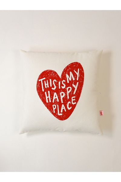 Galia Tasarım This Is My Happy Place Pillow Case 45X45 cm
