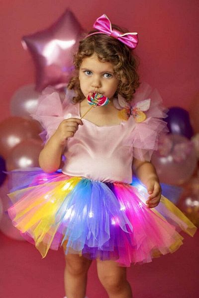 fustite cu luminite Baby's Rainbow Sparkle Skirt - 3-18 months (68-86 cm)