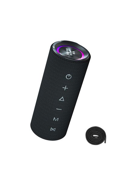 Tronsmart Głośnik przenośny Bluetooth Mirtune C2 24W + kable USB-C AUX - czarny