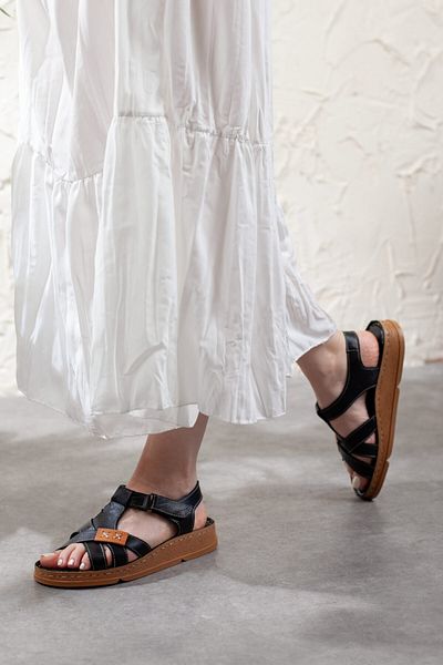 Adım Adım Genuine Leather Extra Comfortable Orthopedic Sandals