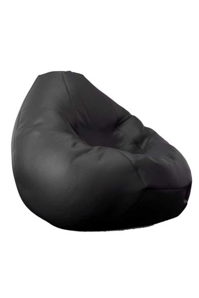 Pufrelax Fotoliu Nirvana Grande, Material Piele ecologica - Back 2 Black