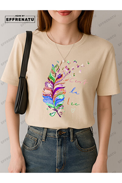 EFFRENATU Μοντέρνα ρούχα με στάμπα γοητευτικό μπλουζάκι μεγάλου μεγέθους