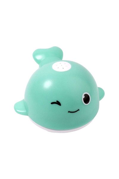 Bocioland Bath toy with splash effect, Whale, Green/White