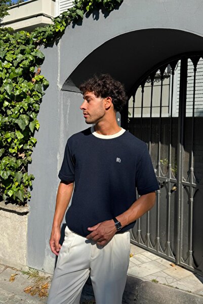 Flaw Wear Πετσέτα υφασμάτινη μπλούζα 90`S Navy Blue