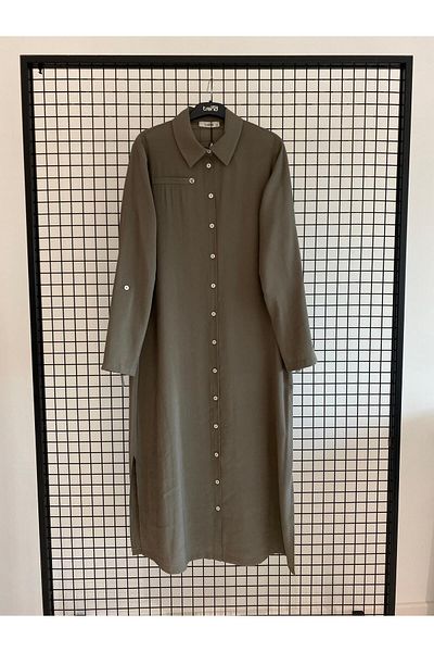 Armine TREND 2025-New Season Sleeve Fold Buttoned Tunic-25Yt4142