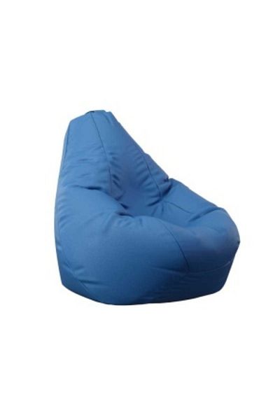 Pufrelax Fotoliu Nirvana Hobbit, Material Piele ecologica - Blue