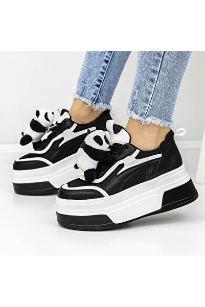 mei Pantofi Sport Dama cu Platforma 3WL170 Negru