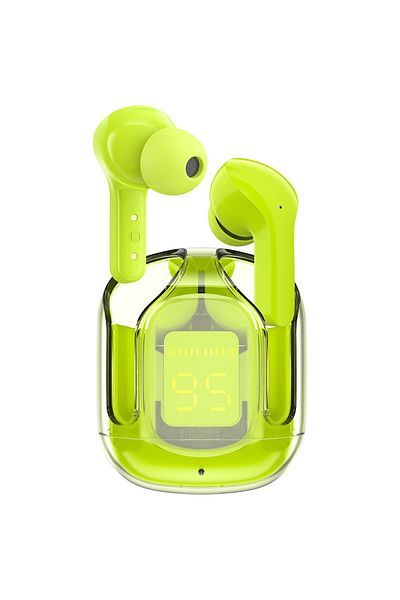 Acefast Dokanałowe słuchawki bezprzewodowe TWS Bluetooth zielony