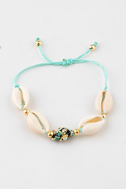 Sortie Aksesuar Colorful Sea Turtle Patterned Seashell Figured Length Adjusta...