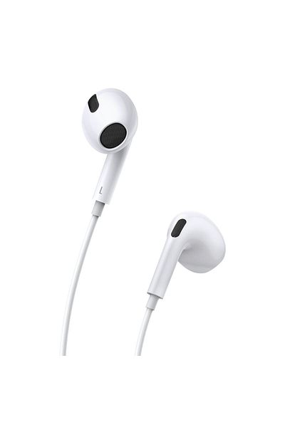 Baseus Douszne słuchawki na kablu z mikrofonem USB-C Encok C17 białe