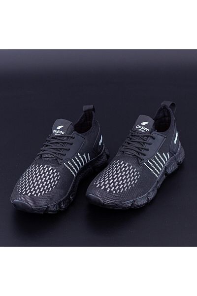 Calsido Men's Sports Shoes 005 Black-White