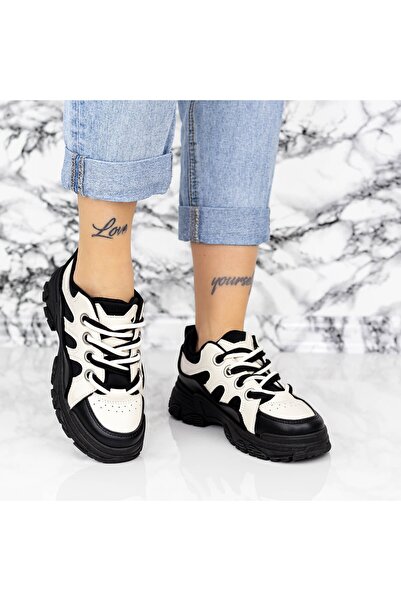 mei Pantofi Sport Dama 2N37 Negru-Bej