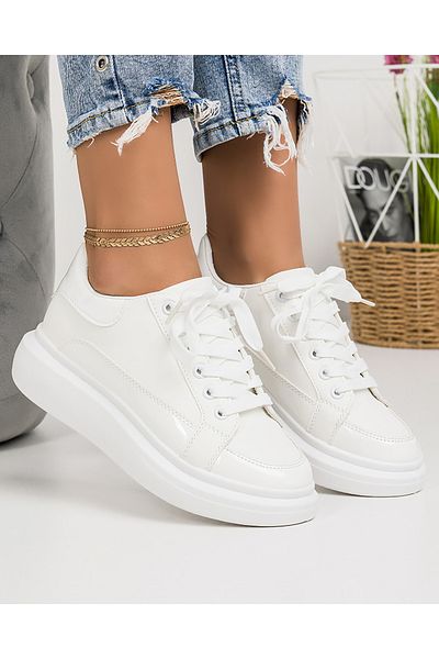 starlike Pantofi casual dama albi A141