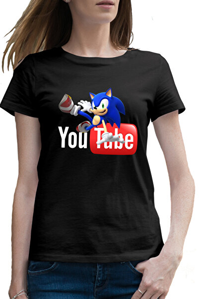 OEM Tricou femei Sonic the Hedgehog Youtube Youtuber Creator