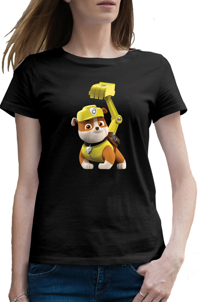 OEM Tricou femei Paw Patrol Bulldog Chase Excavator Reparatii